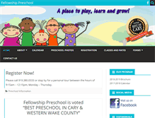Tablet Screenshot of fellowshippreschool.org